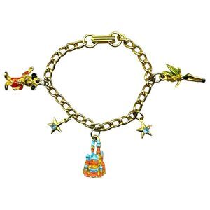 VINTAGE 1960'S "LITTLE MISS" DISNEYLAND CHARM BRACELET